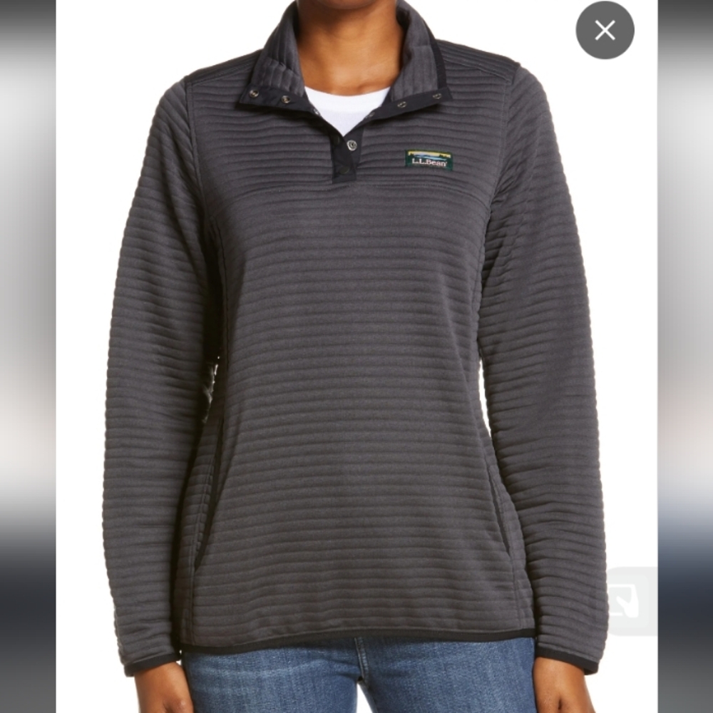 L.L. Bean Charcoal Pullover Sweater